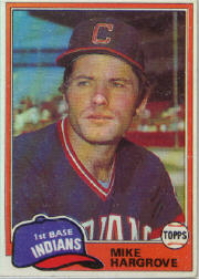 1981 Topps Baseball Cards      074      Mike Hargrove